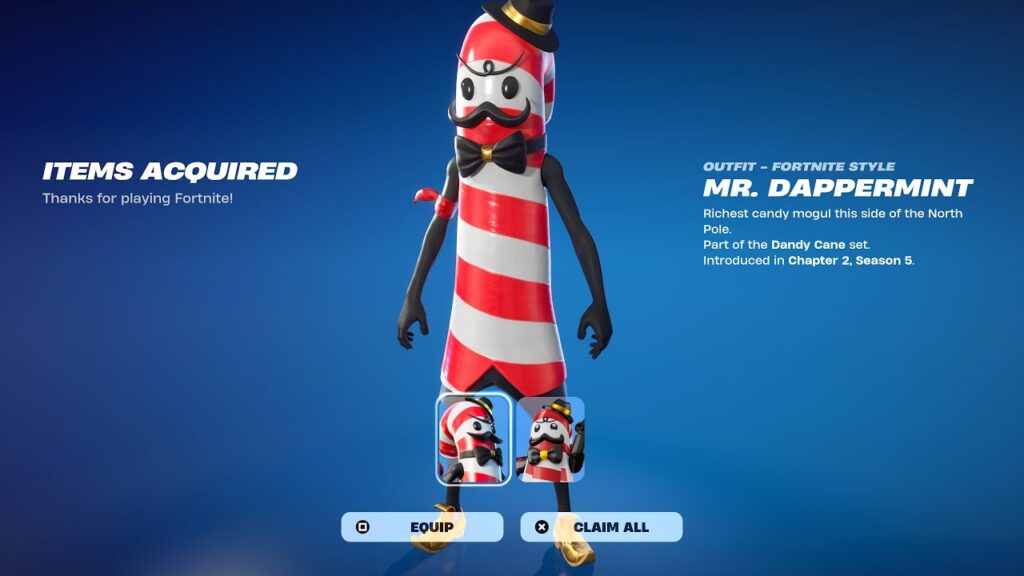 Mr Dappermint Fortnite Free Skin