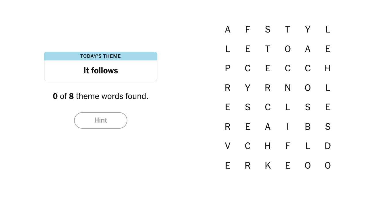 NYT Strands Strands Grid Step