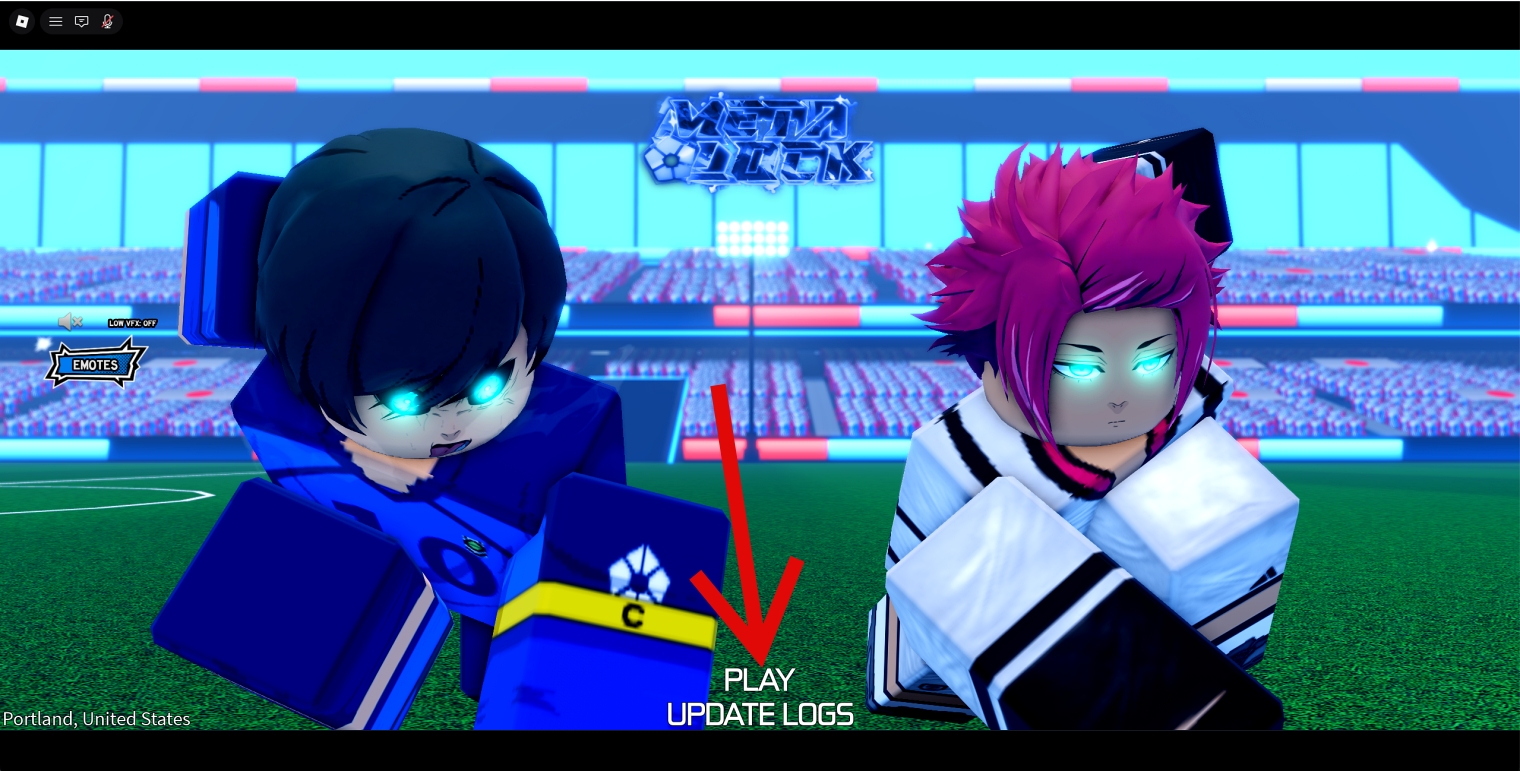 Press Play Button in Meta Lock on Roblox