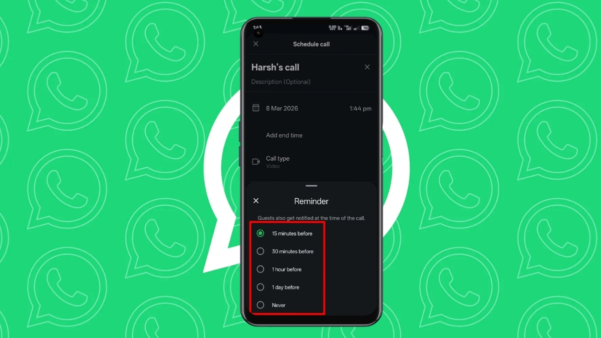 Scheduling Calls on WhatsApp