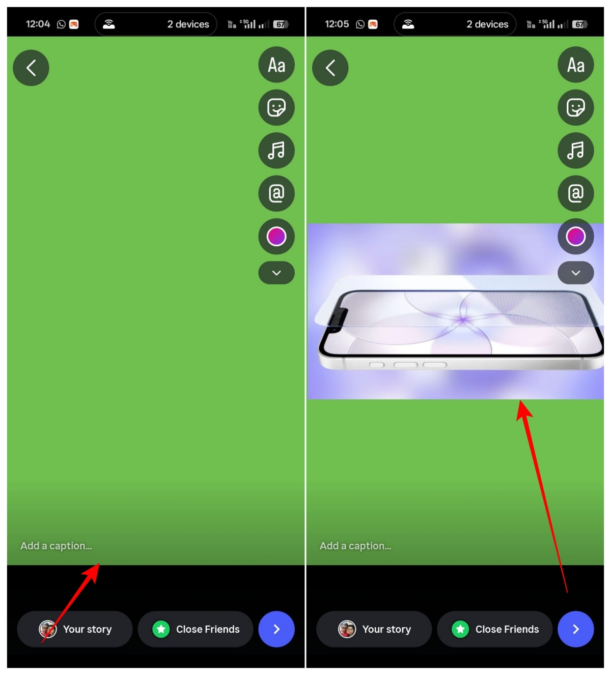 Use the Photo Sticker for a Custom Instagram Story Background