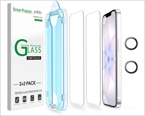 amFilm Auto-Alignment OneTouch Screen Protector for iPhone 17e