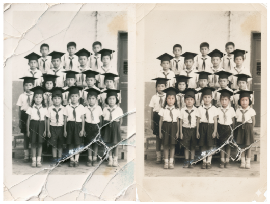 Group Photo with Damage