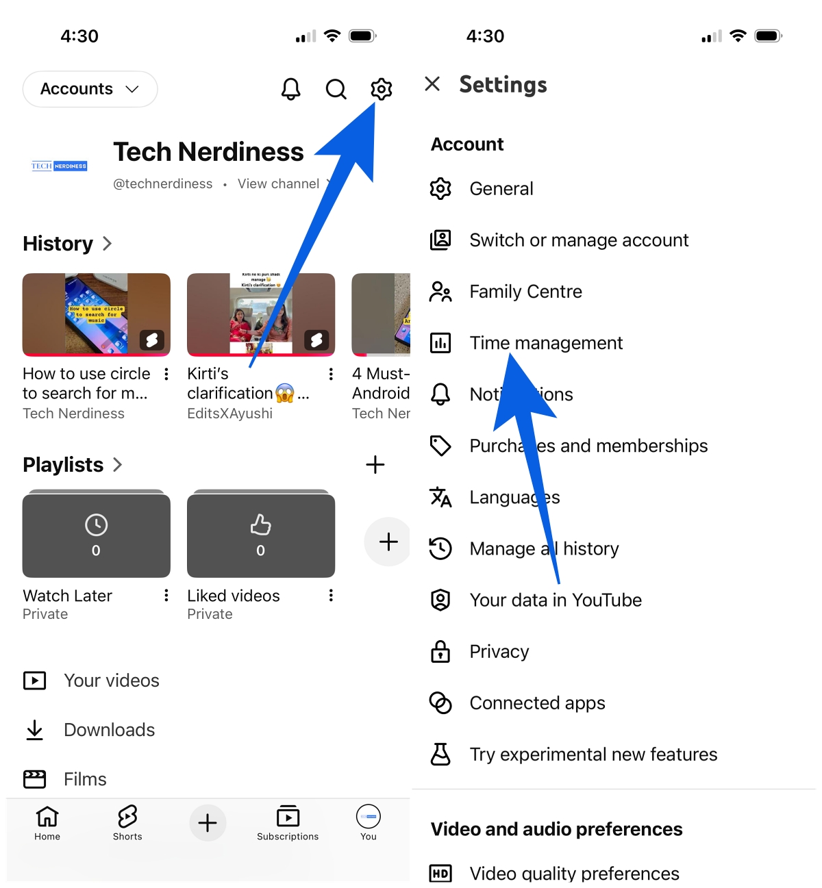 Set the limit to 0 minutes in Shorts feed limit