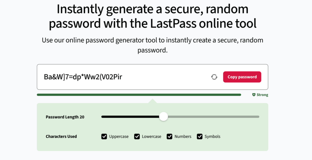 Use a Strong and Unique Password