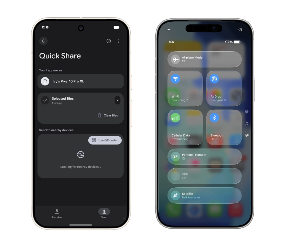 Open Quick Settings in Pixel