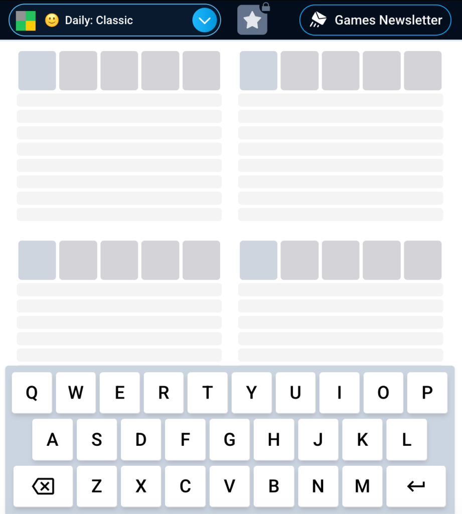Quordle Puzzle Game