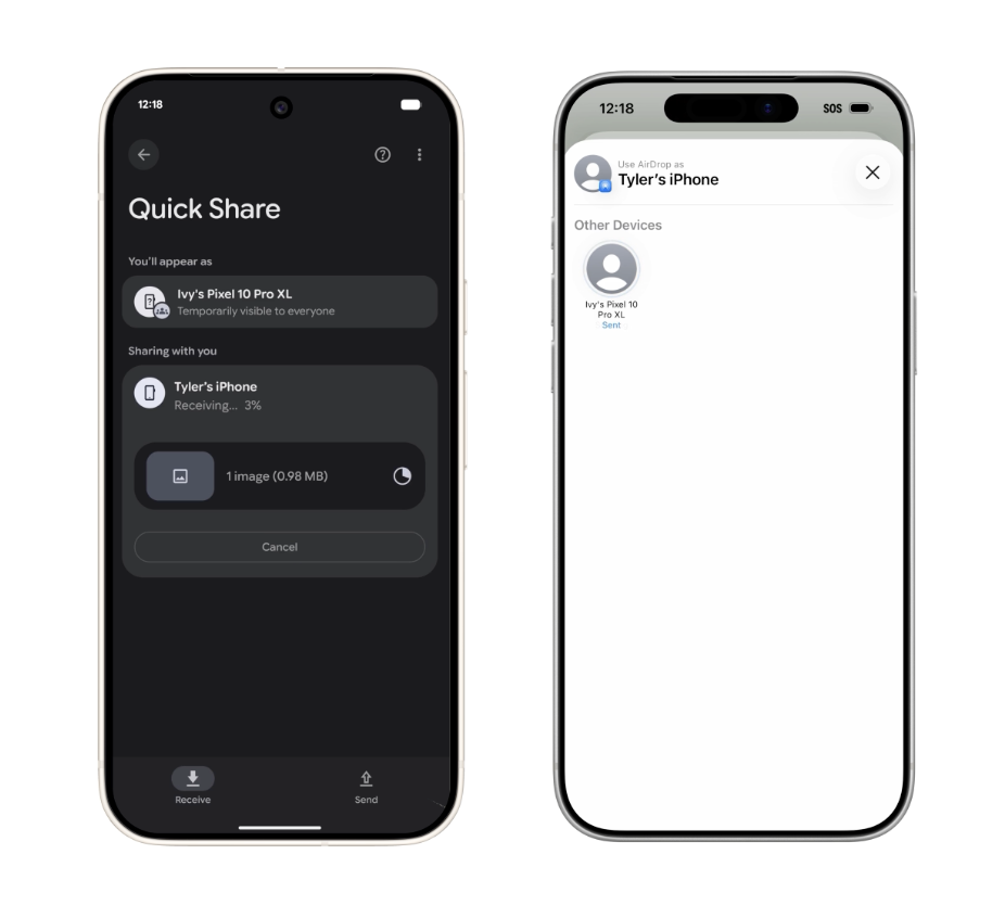 Receive Files from iPhone on Android
