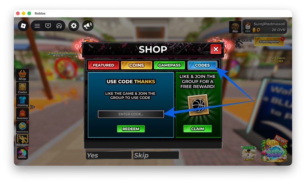 Redeem Codes for Arcade Basketball