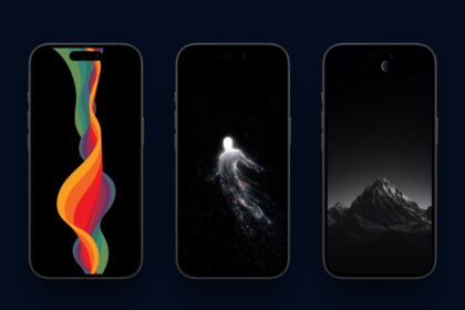 black and dark iPhone wallpapers