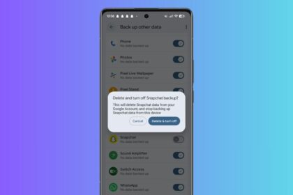 Android Per-App Backup Controls