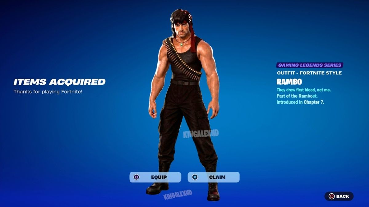 How to get the Rambo skin in Fortnite