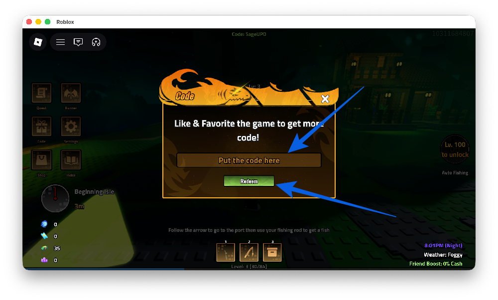 Redeem Codes for Heavyweight Fishing