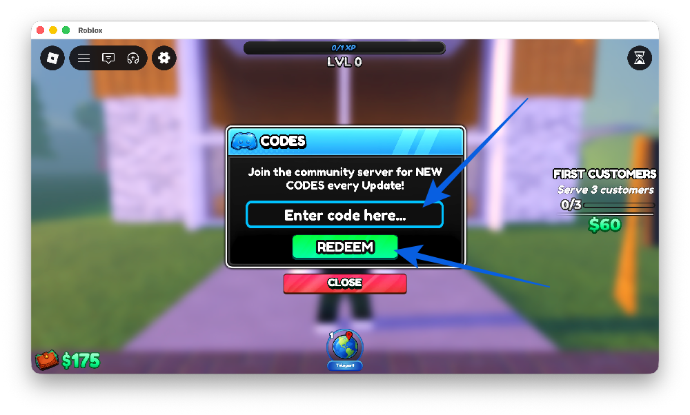 Redeem Codes in My Gym