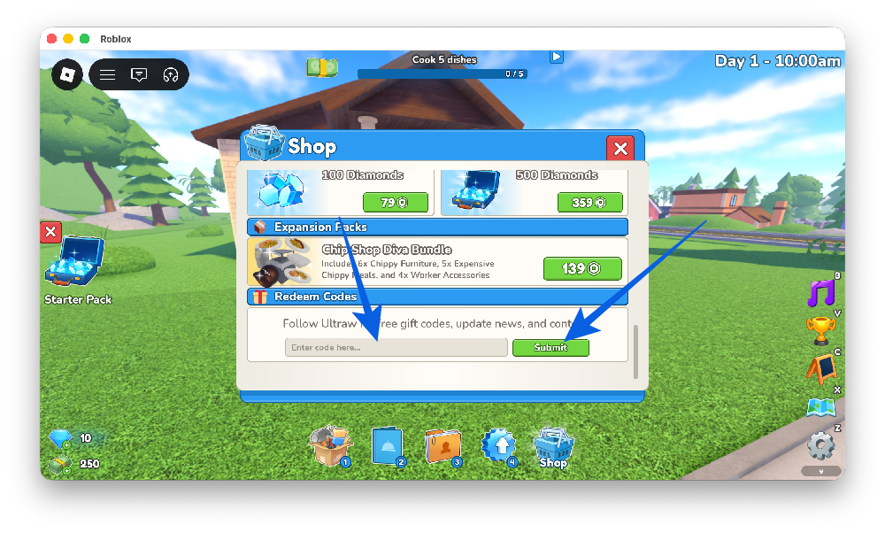 Redeem Codes in Restaurant Tycoon 3