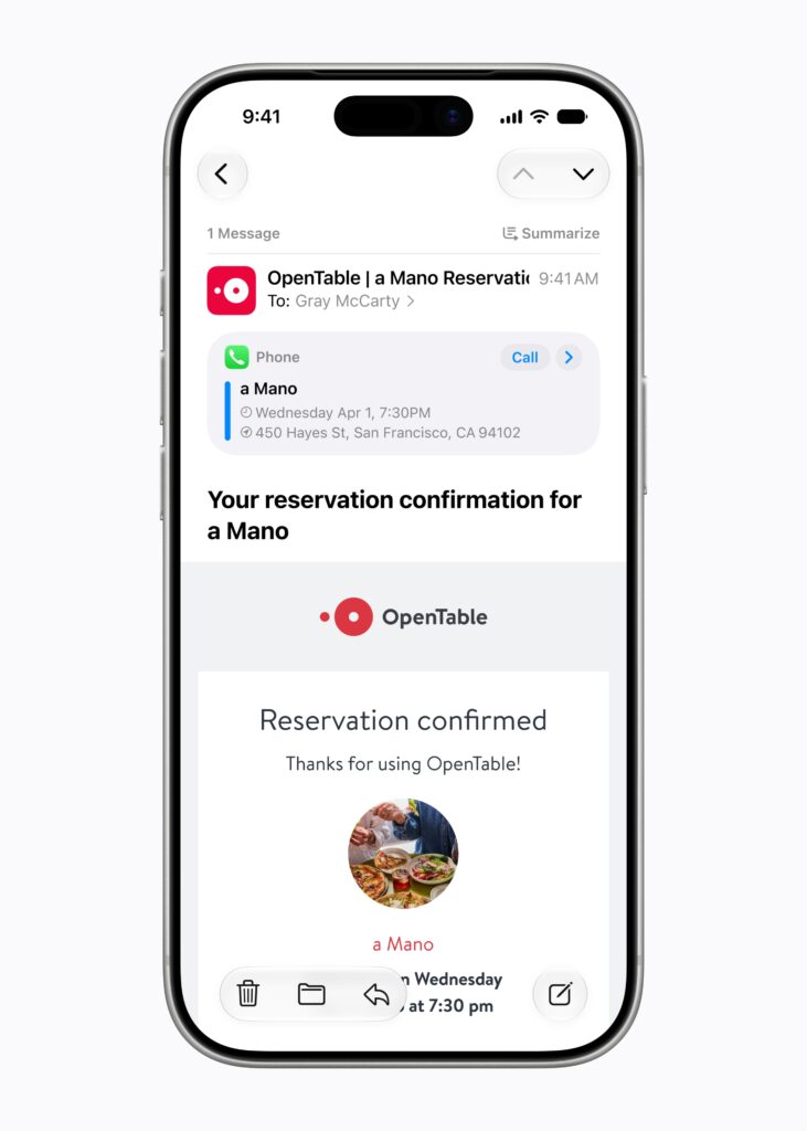 Smarter Suggestions in Messages and Mail