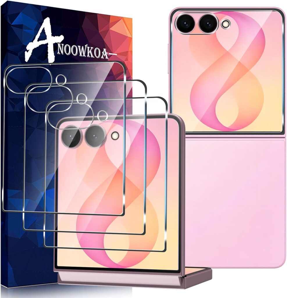 Anoowkoa 3 Pack Designed for Samsung Galaxy Z Flip 8 Screen Protector Tempered