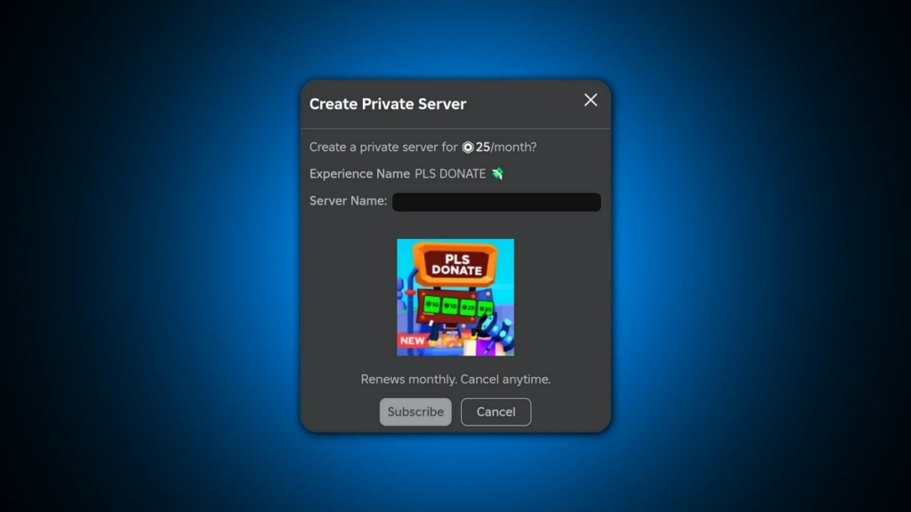Create a Roblox Private Server
