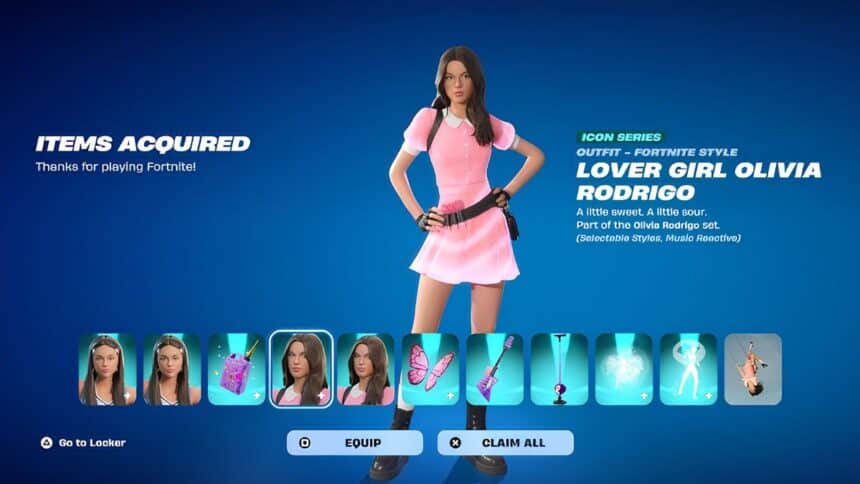 Get the Olivia Rodrigo Skin in Fortnite