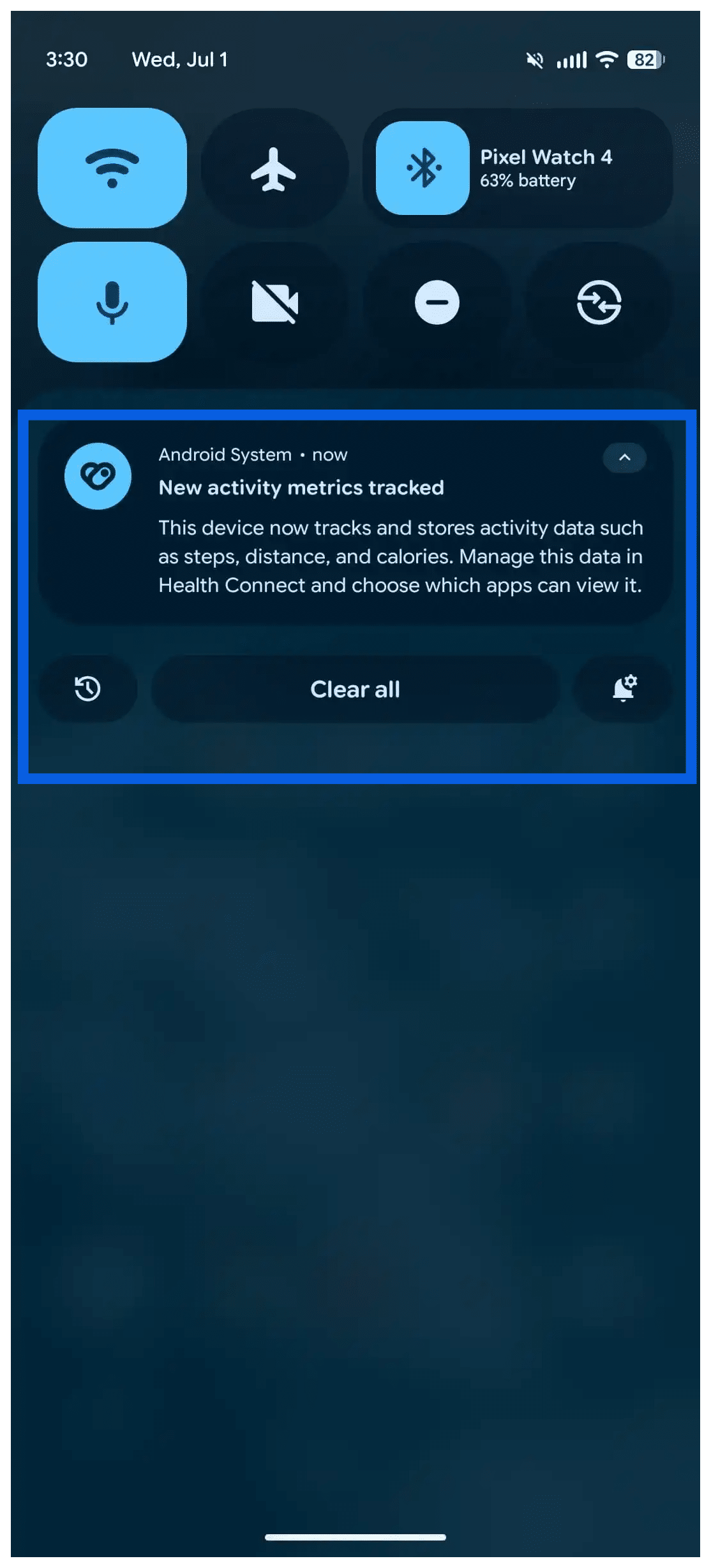 Health Connect now tracks distance and calories