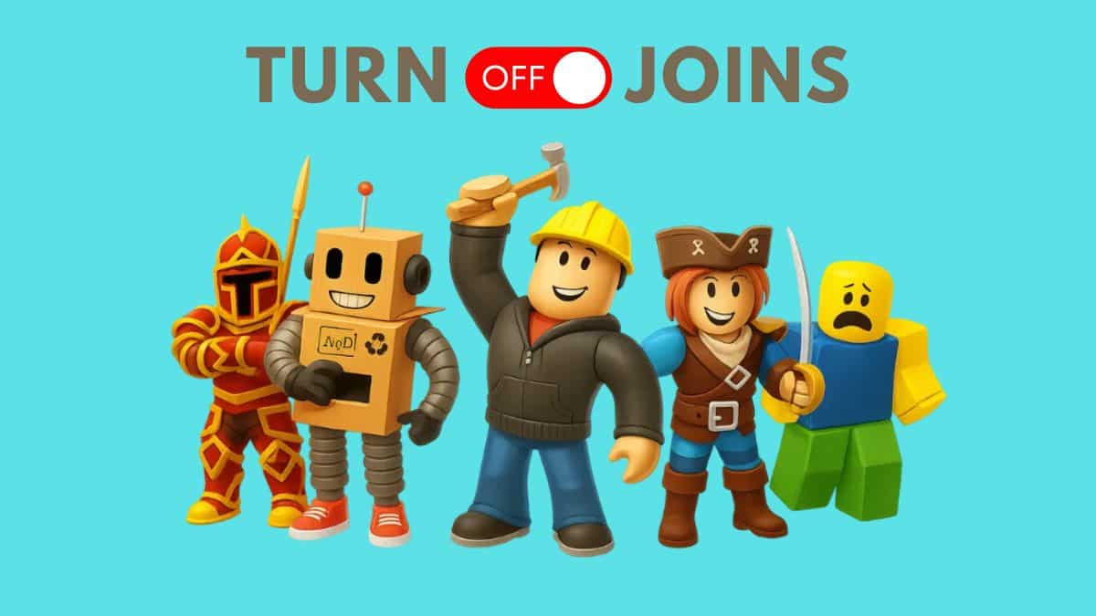 How to Turn Off Joins in Roblox