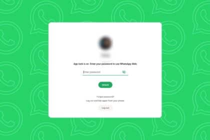 Lock WhatsApp Web With a Password