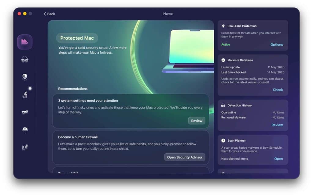 Moonlock Interface