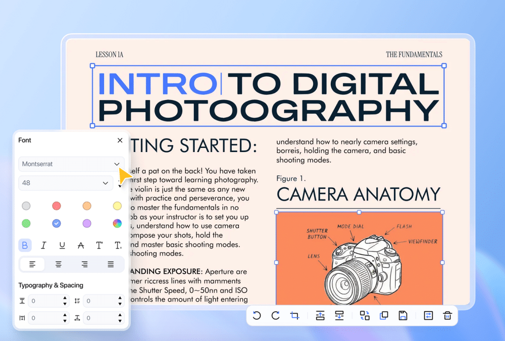 PDNob PDF Editor Text & Image Editing
