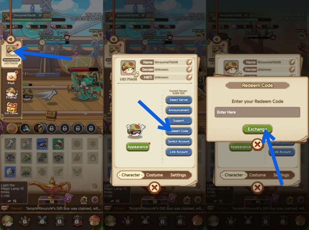 Redeem Legend of Mushroom Codes