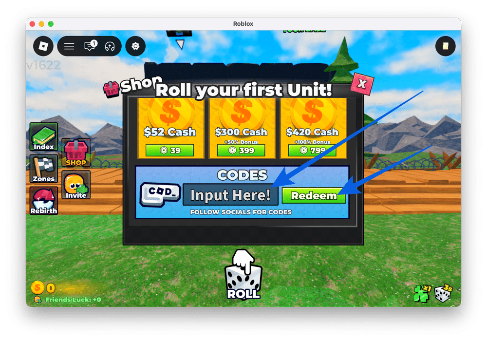 Redeem Roll to Defend Codes