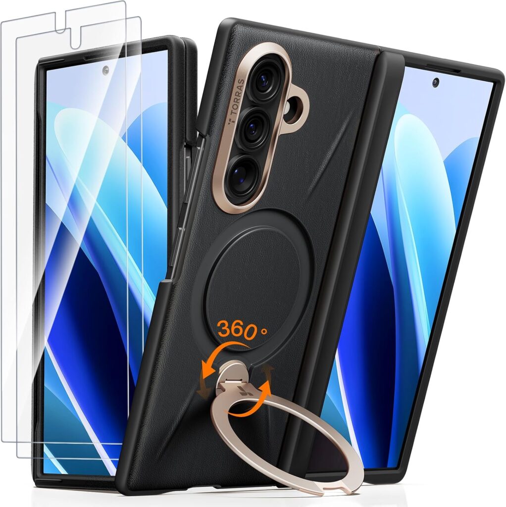 TORRAS Q3 VegSkin for Galaxy Z Fold 8 Ultra Case Leather