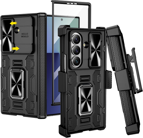 VEGO for Galaxy Z Fold 7 Case with Belt Clip Holster