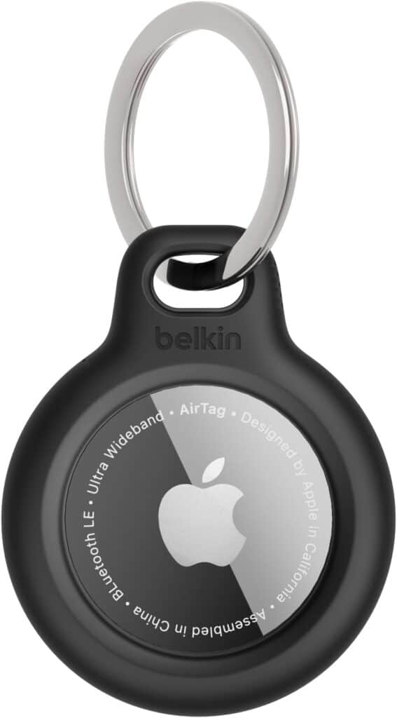 Belkin Apple AirTag Holder Keychain with Key Ring