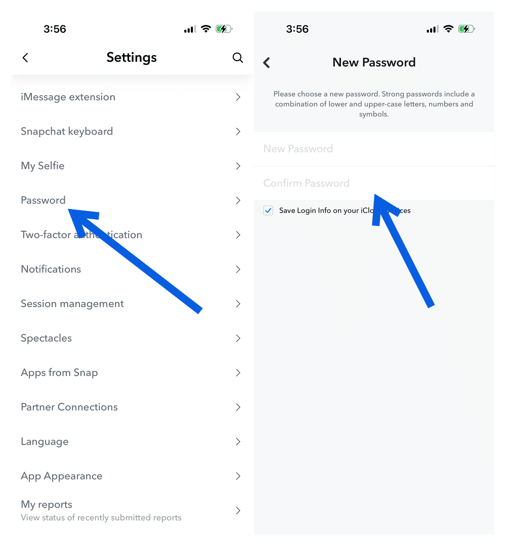 Change Your Snapchat Password When You're Logged In