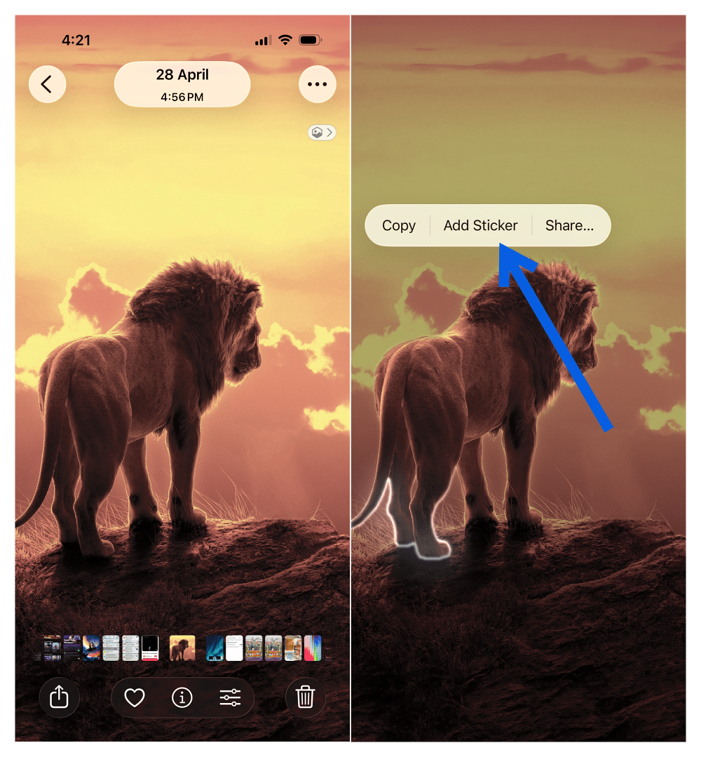 Create a Sticker From a Photo on iPhone