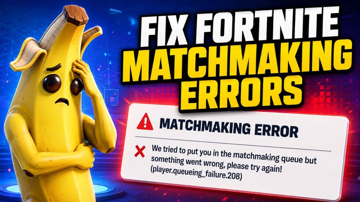 Fix Fortnite Matchmaking Errors in Chapter 7 Season 4