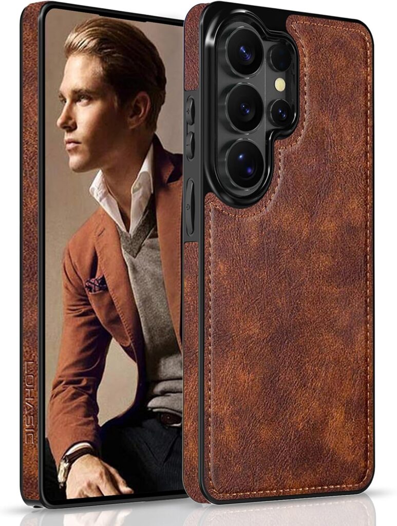 LOHASIC Samsung Galaxy S26 Ultra Leather Case