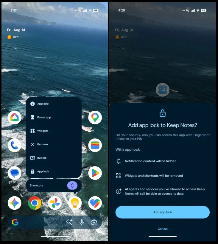 Native App Lock