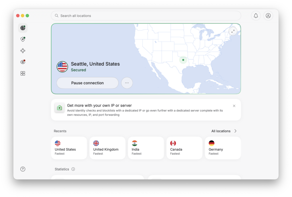 NordVPN Quick Connect