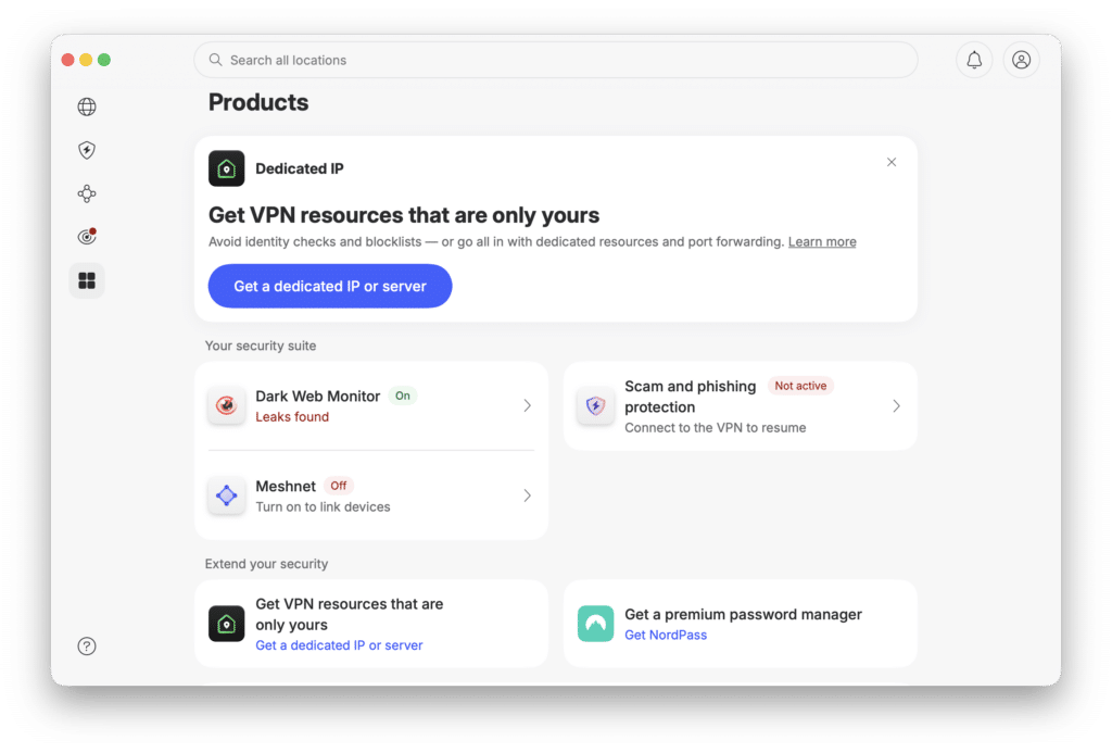 NordVPN Specialty Servers