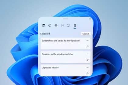 Open Clipboard in Windows 11