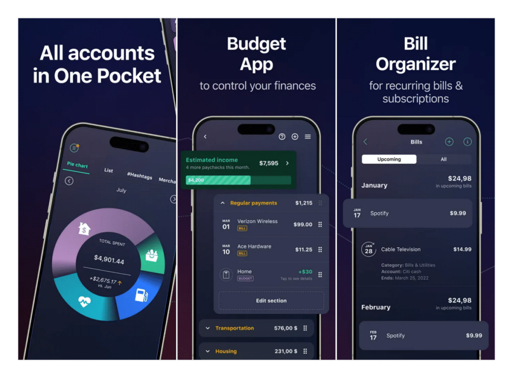 PocketGuard Expense Tracker App