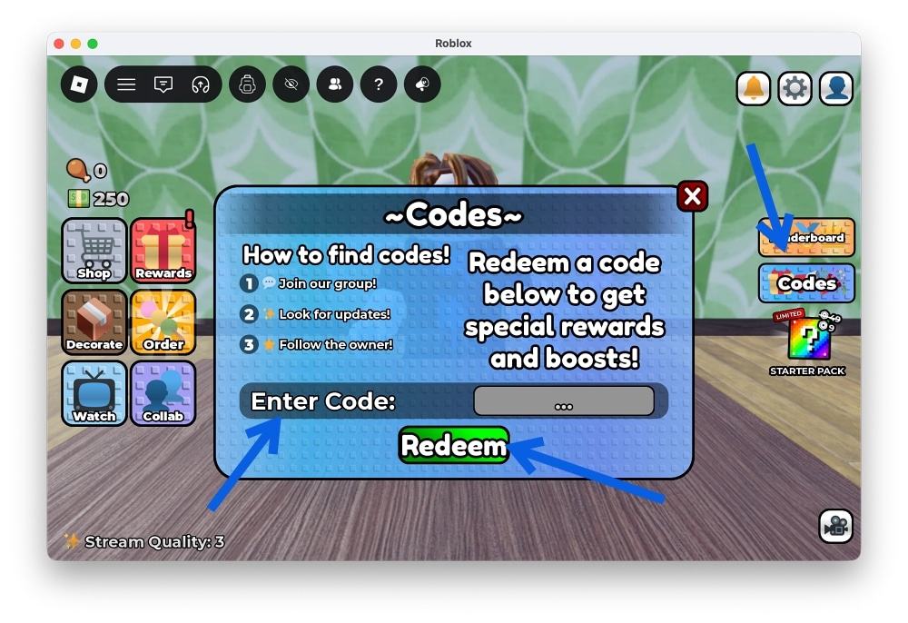 Redeem Stream a Mukbang Codes