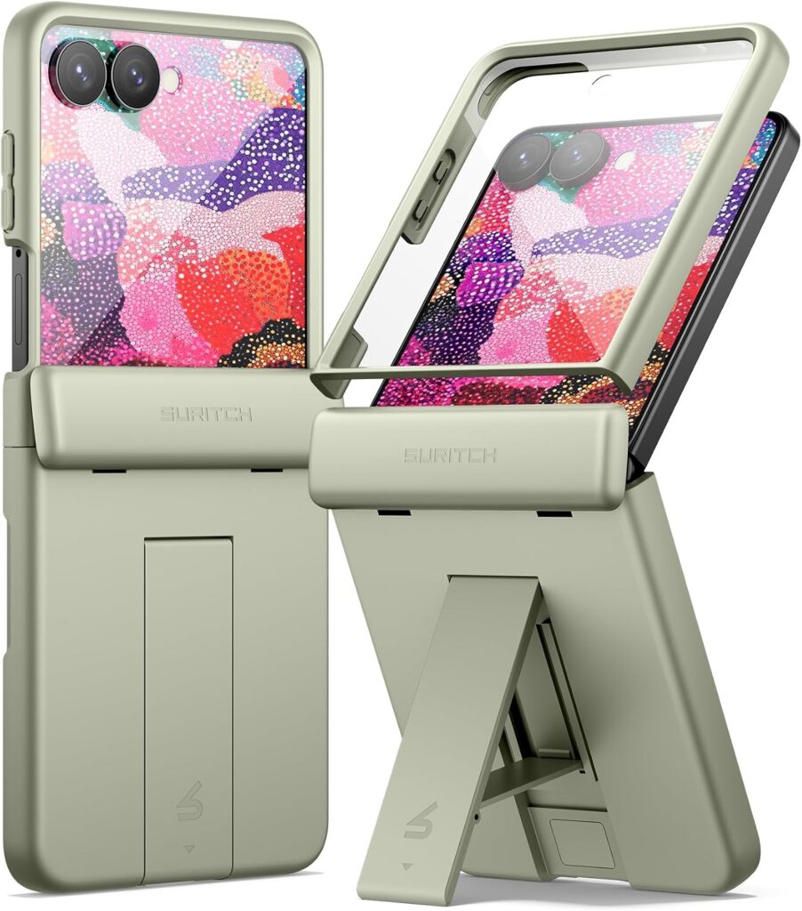SURITCH for Samsung Galaxy Z Flip 8 Case with Hinge Protection