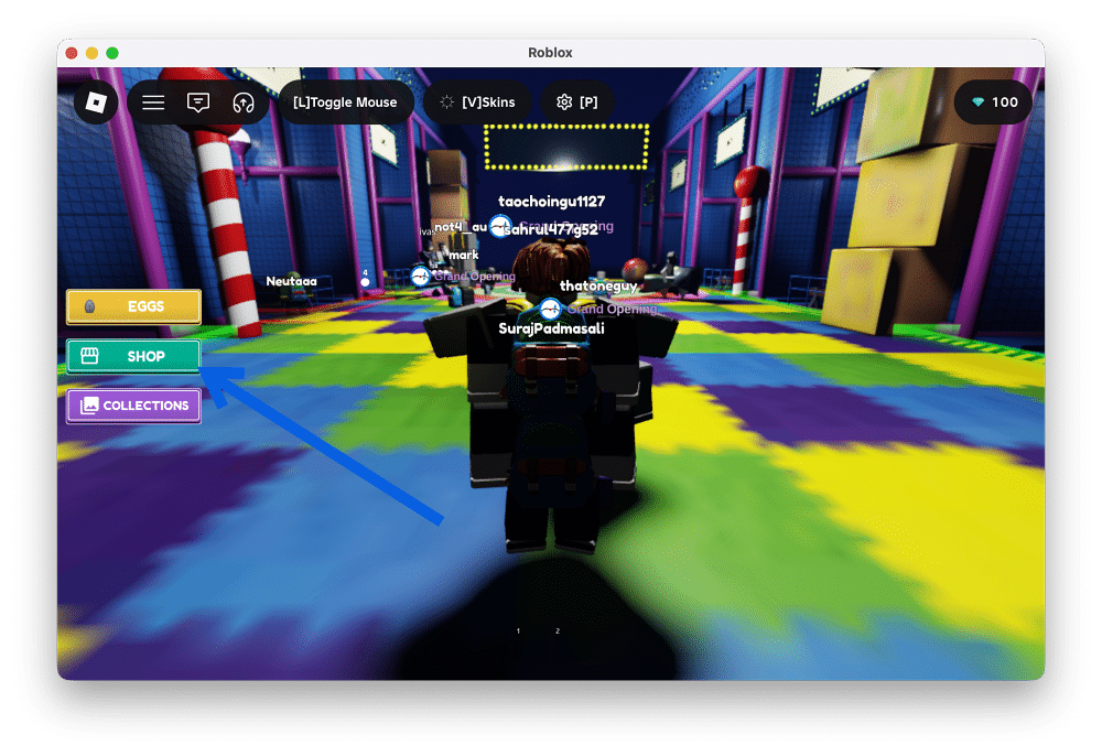 Select Shop in Wonderland game