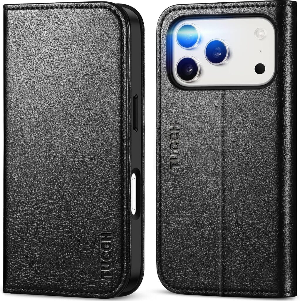 TUCCH Wallet Case 3 Card Holders for iPhone 17 Pro