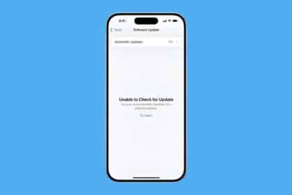 Unable to Check for Update