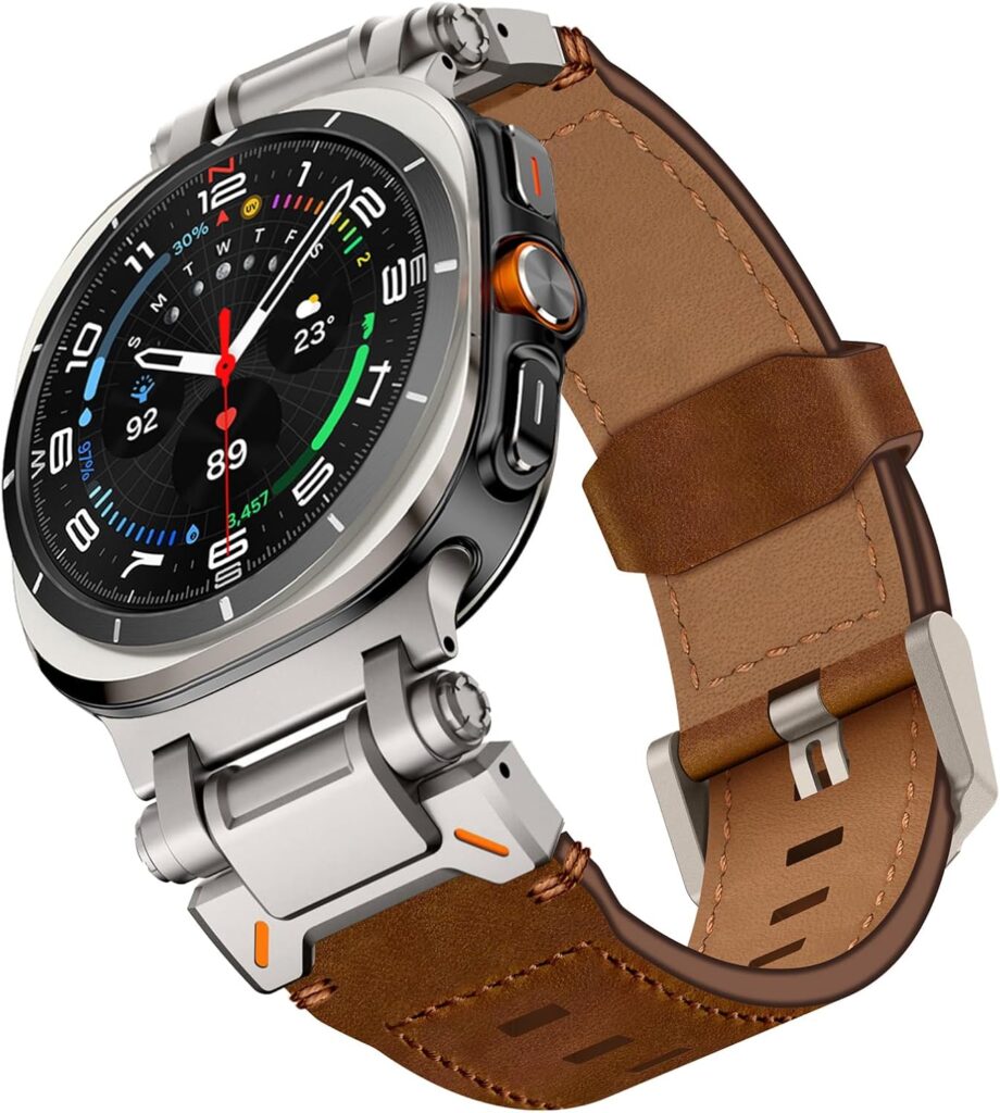 WINGLE top-grain leather band Ultra 2 brown