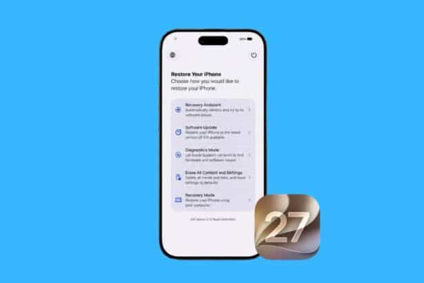 iOS 27 Recovery Screen