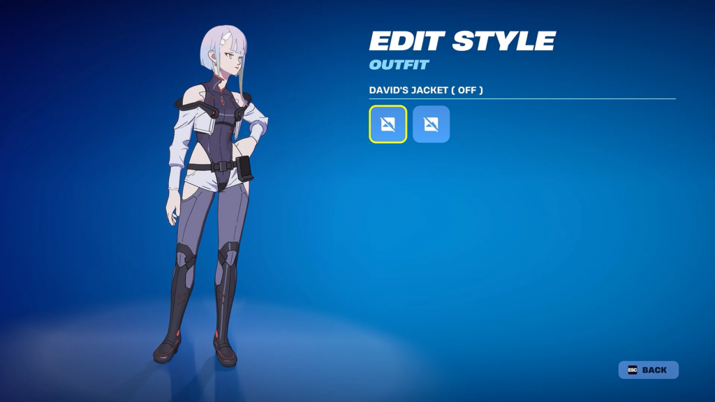 Cyberpunk Edgerunners cosmetics in Fortnite